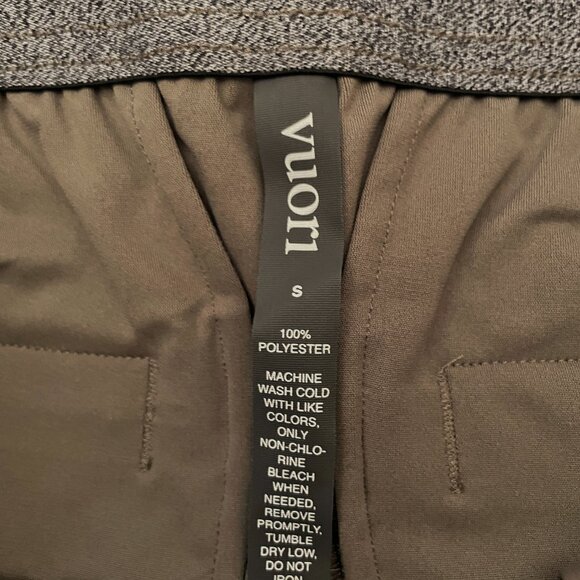 NEW Vuori Mens Meta Elastic Waist Pull-On Pants NWT S Cocoa Performance Knit - Picture 5 of 13